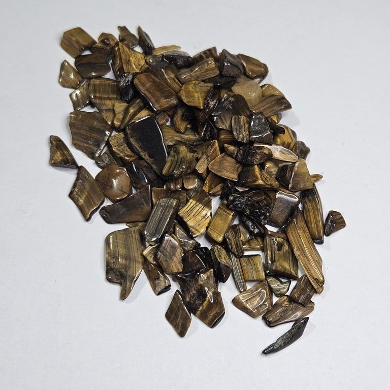 20.76 gram Natural Tiger Eye Tumbled Chips (1 of 2)