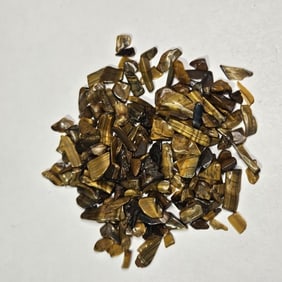 23.53 gram Natural Tiger Eye Tumbled Chip Lot