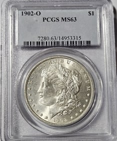 1902 o MS 63 PCGS Morgan Silver Dollar