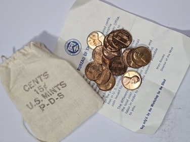 1972 PDS - Mint Direct RED BU Lincoln Copper Cents