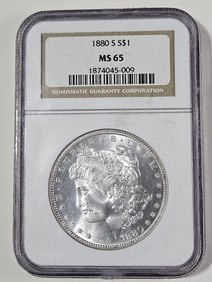 1880 S MS 65 NGC Morgan Silver Dollar