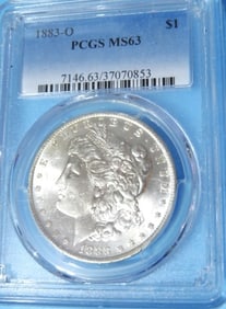 1883 o MS 63 PCGS Morgan Silver Dollar
