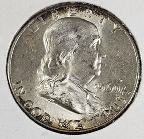 1960 BU Grade Franklin Half Dollar