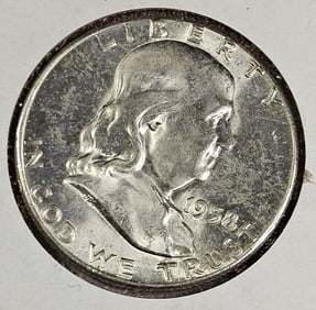 1958 BU Grade Franklin Half Dollar
