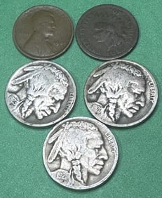 Collectors Lot- 1909-1883 1c- 20d-23s-21 Buf 5c