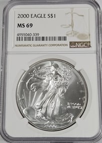 2000 M 69 NGC US Silver Eagle