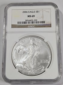 2006 mS 69 NGC US Silver Eagle