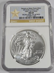 2013 W MS 69 NGC US Silver Eagle