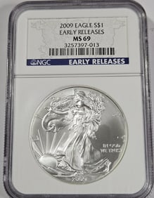2009 ER - MS 69 NGC US Silver Eagle