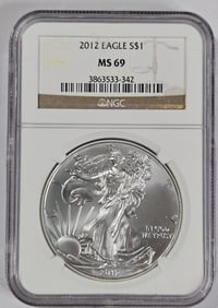 2012 MS 69 NGC US Silver Eagle
