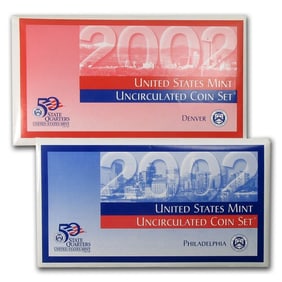 2002 US Mint Set - P & D Sets in OMP