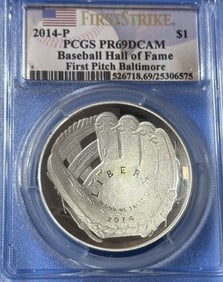 2014 P PRF69 DCAM PCGS BB HOF Dollar
