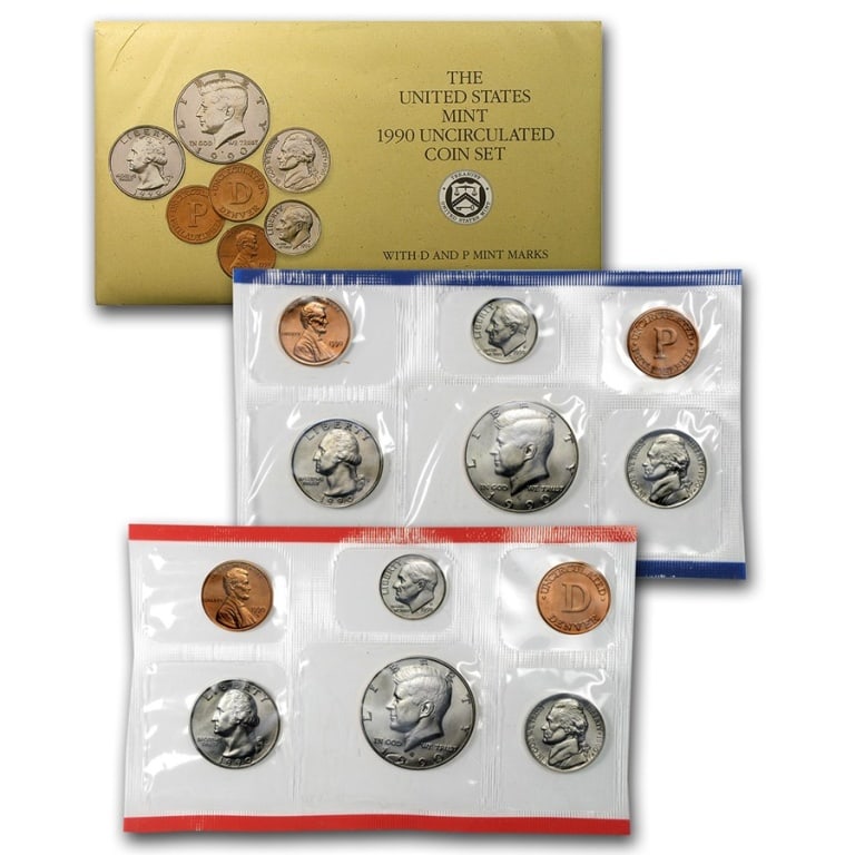 1990 US Mint Set - P &D Sets in OMP (1 of 1)