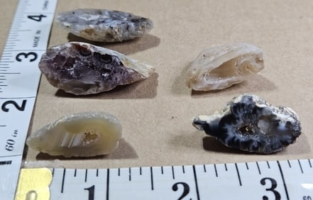 Lot of FIVE Oco Brazilian Geodes