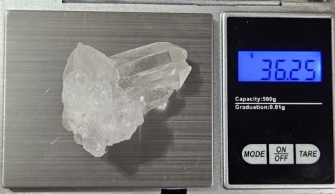 36.25 gram Natural Crystal Cluster Retail $89.99