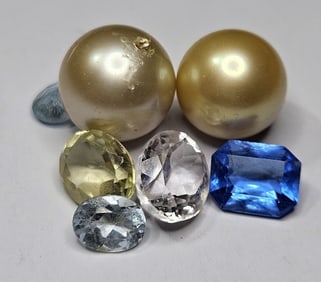 46.3 tcw. Jewelers Lot - Pearls-Topaz-Quartz
