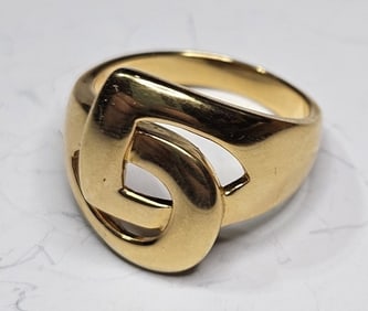 Sterling Vermeil Double Loop Ring