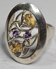 JMH Jewelry Store Sterling Silver Gemstone Ring