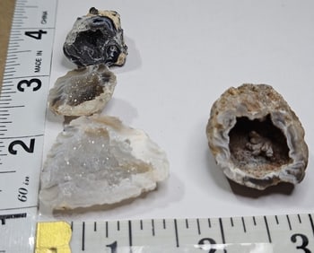 38.44 grams - 4 Oco Brazilian Geodes