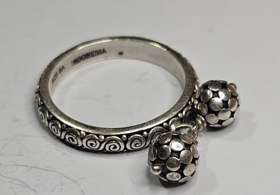 Sterling Silver Drop Ring