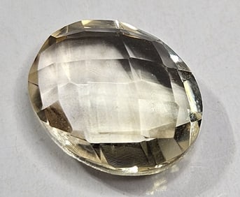 3.45 ct. Natural Citrine Gemstone Checkerboard