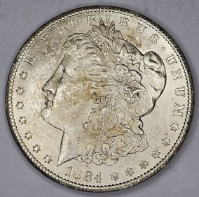 Natural BU Carson City CC Morgan Silver Dollar
