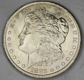 1883 Natural Untouched BU Grade CC Morgan Dollar