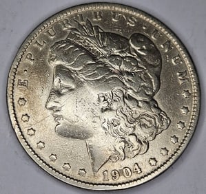 1904 P Morgan Silver Dollar