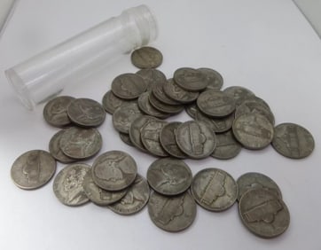 Roll of 40 WWII War Nickels - Random Dates