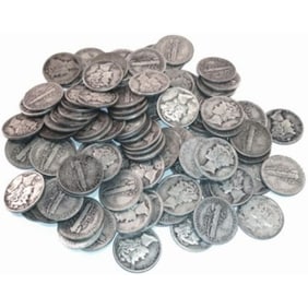 Lot of (75) Mercury Dimes - Random Dates