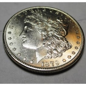 1879 s Crisp BU Morgan Silver Dollar
