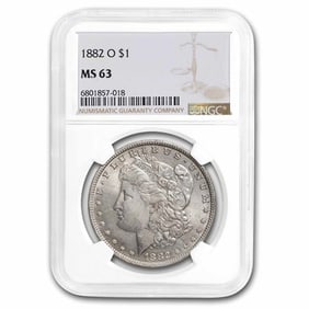 1882 o MS 63 NGC Morgan Silver Dollar