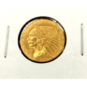 1926 $2.5 Gold Indian in 2x2 XF AU