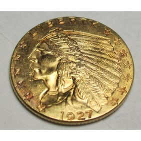 1927 $2.5 Gold Indian Quarter Eagle
