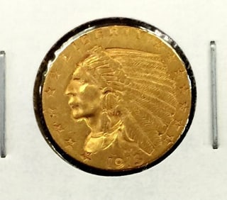 1913 $ 2.5 Gold Indian