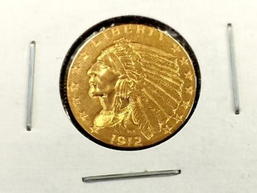 1912 $ 2.5 Gold Indian