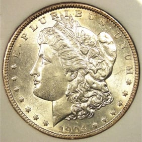 1904 O UNC Morgan Silver Dollar