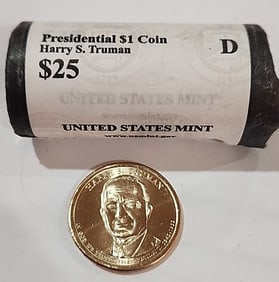 $25 Roll of H. Truman Presidential Dollars