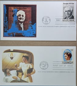 (2) Historical Event First Day Covers