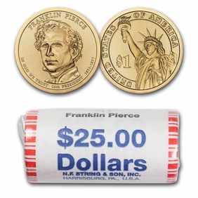 2010 P-F. Pierce Presidential Dollar Roll $25