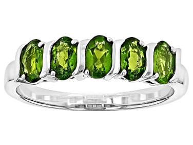 Sterling Silver Green Chrome Diopside Ring
