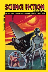 Science Fiction Robot Wall Hanging Print on Canvas