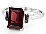 Sterling Silver Red Garnet Ring