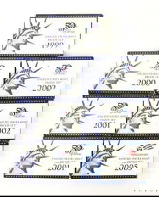 1999-2000-2001-2001-2002-2005 Proof Sets