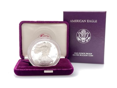 1986 US Silver Eagle Proof in OMP