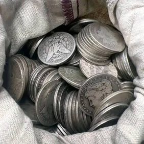 Canvas Bag of 75 Random Date Morgan Dollars