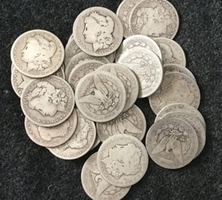 (25) Random Date and Grade Morgan Dollars