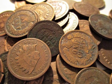 (30) Random Date Indian Head Cents