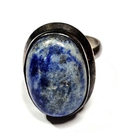 Sterling Silver Sodalite Cabachon Ring