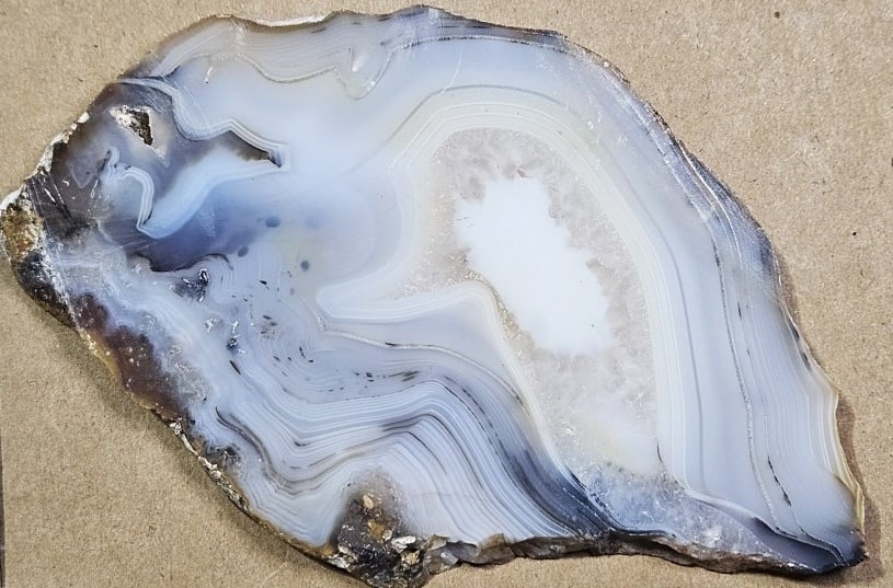 105 gram Agate Geode Slice (1 of 3)